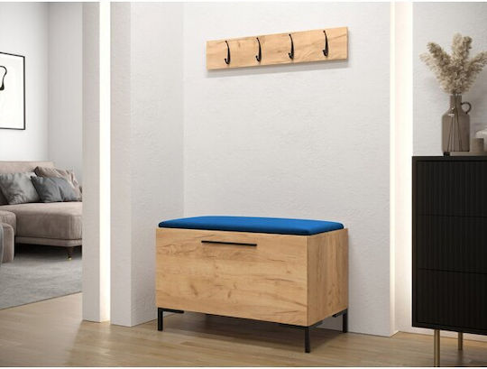Tivsoa 108 Entry Furniture with Mirror & Hanger Craft Oak 84x44x52cm