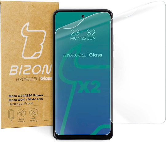 Bizon Glass Hydrogel Front Hydrogel Film Motorola Moto G04 G24 G24 Power/e14 2 Pieces