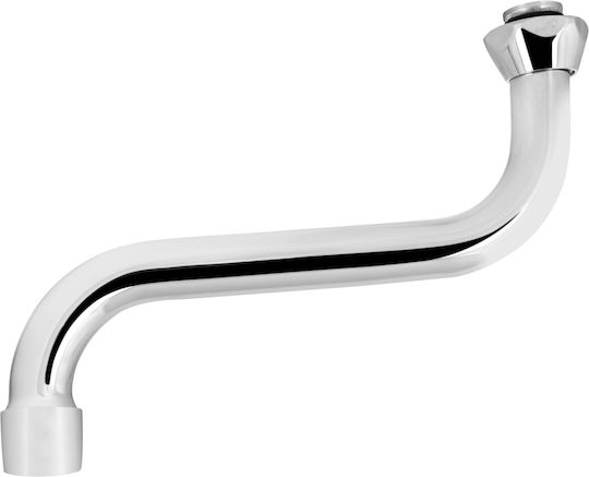 S Typ Wasserhahn-Rohr 16 cm 1/2 Zoll Chrom