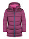 Wasserdicht Kinder Steppjacke Winddicht mit Kapuze Lila