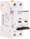 Circuit Breaker 2p B 40A 6kA AC IC60N-B40-2 A9F03240