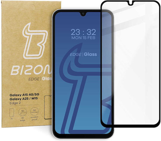 Bizon Glass Edge 2 Tempered Glass Galaxy A15 4g/5g Galaxy A25 5g M15 5g