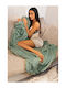 Cotton Market Blanket Fleece Single 170x210cm Pistachio