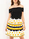 Mini Dress Yellow G-Foremata-053-E11(111)