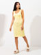 Summer Mini Dress Yellow