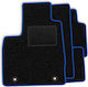 Set Velour Mats Matching Fiat Grande Punto 2005-2012 Blue Edging