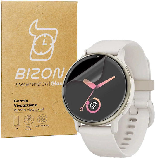 Bizon Glas Uhr Hydrogel Displayschutzfolie Garmin Vivoactive 5 2 Stücke