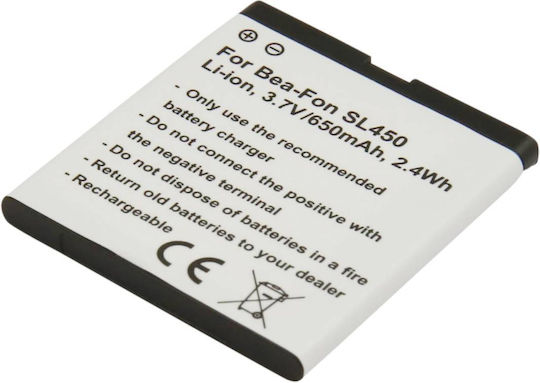 Baterie de Înlocuire Avizar Bea-fon SL450 SL560 3.7V 650mAh Li-ion Albă