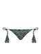 Bikini Slip with Laces Black