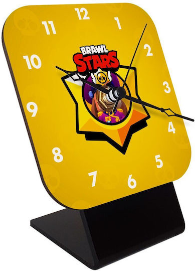 Koupakoupa Wooden Desktop Clock Brawl Stars Ruffs
