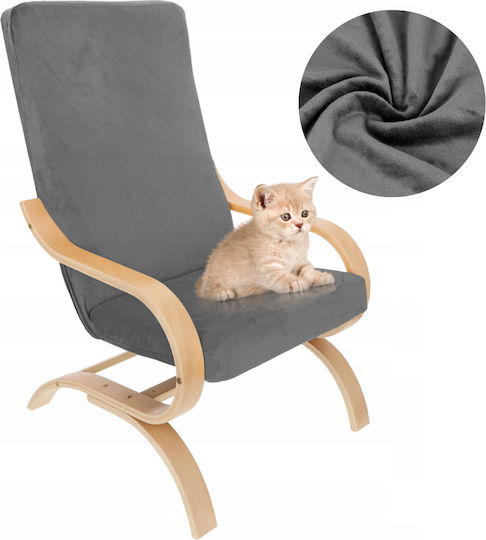 Ubieramy Meble Elastische Abdeckung für Sessel Gray Velvet 1Stück