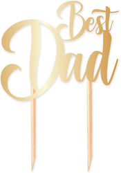 Party Decoration Stick "best Dad" Gold Party Decoration Stick "best Dad" Gold