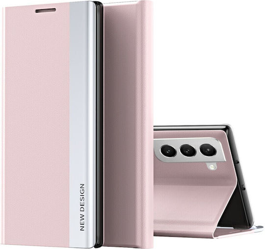 New Design Book Μεταλλικό Ροζ (Galaxy S22+ 5G)