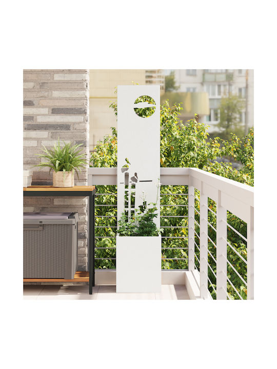 vidaXL Topf Metallisch White 32x140cm.