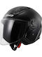 LS2 Airflow Ii OF616 Gloss Black Motorcycle Helmet Jet ECE 22.06 1100gr