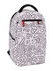 Must Team Art Σχολική Τσάντα Πλάτης Gray Doodle 20lt