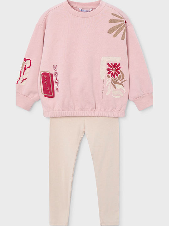 Mayoral Kinder-Set mit Leggings Winter 2Stück Pink