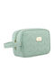 Travel Cosmetic Bag In Green Color Inner Pocket Peterson