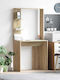 Birou de Calculatoare din Lemn de Stejar Sonoma 78.5x37x154.5cm