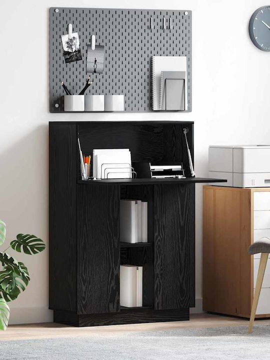 Desk Wooden Black 71.5x31.5x106.5cm