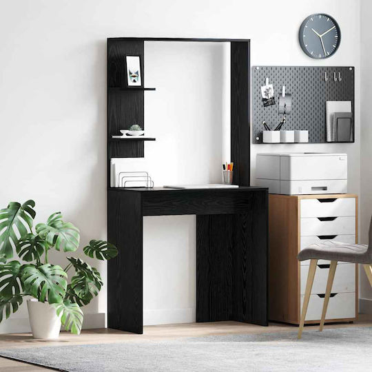 Computer Büro Holz Black Oak 78.5x37x154.5cm