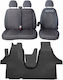 Set Raised Sides Car Mats 77 VW Transporter T6 2015-2023