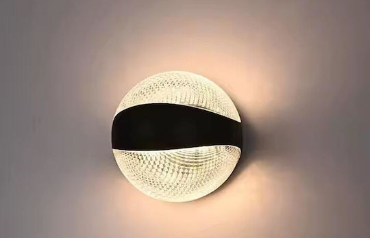 Home Lighting Φωτιστικό Τοίχου με Ενσωματωμένο LED και Θερμό Λευκό Φως Μαύρο