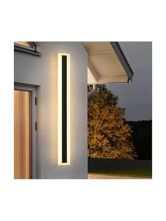 Home Lighting Moderner Wandleuchte mit Integrierte LED und Warmes Weiß Licht Schwarz 5x4x100cm