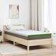 vidaXL Matratzenauflage Mono Polyester 100x200x6cm