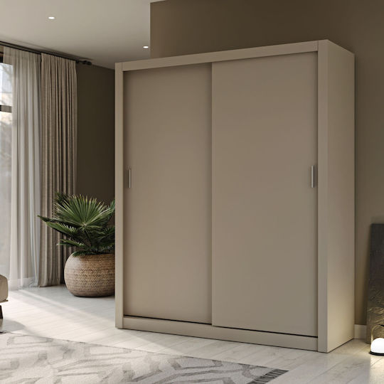 Ușă dublă Dulap de Haine Glisare Reflex Cashmere 180x60x215cm