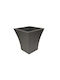 Atmosphera City Flower Pot Anthracite 40x40x45cm