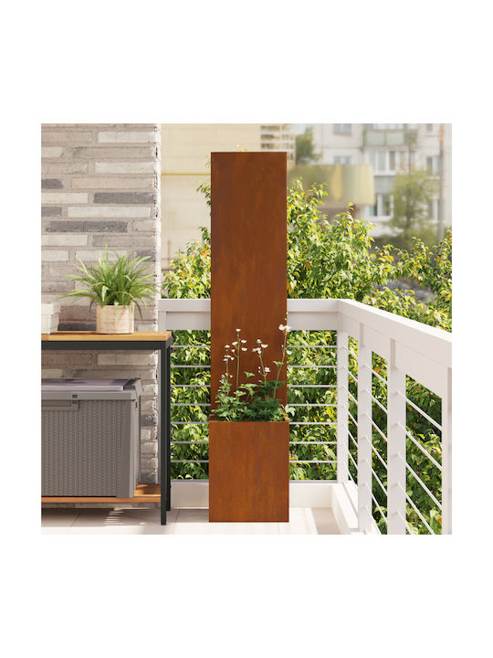 vidaXL Topf Metallisch Sk Rusty 32x140cm.