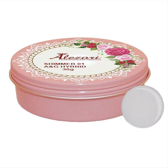 Alezori A&g Hybrid Shimmer 01 Acrygel Falsche Nagelgel 30gr