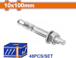 Wadfow Wdq2534 Metallic Galvanized Screw Anchors Galv Express 10 x 100 48 Pieces Wadfow Wdq2534 Metallic Galvanized Screw Anchors Galv Express 10 x 100 48 Pieces