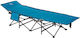 Foldable Guest Bed Without Mattress Single Blue 188x67x38cm
