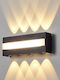 Home Lighting Wall-Mounted Outdoor Lighting LED IP44 10W with Warm White Light 17x4.7x8 cm