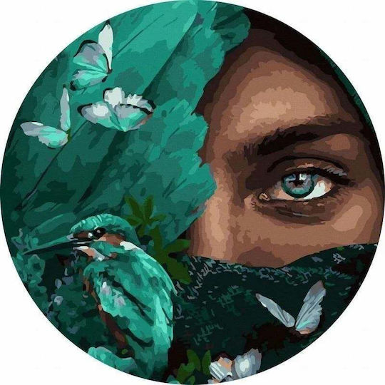 Paint By Numbers 40x40 On A Round Frame Twoje Hobby