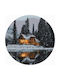 Round Paint By Numbers Snowy Night 40cm