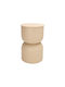 Round Side Table Wooden Black 31x31x46 cm