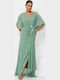 Maxi Dress for Wedding Christening Green