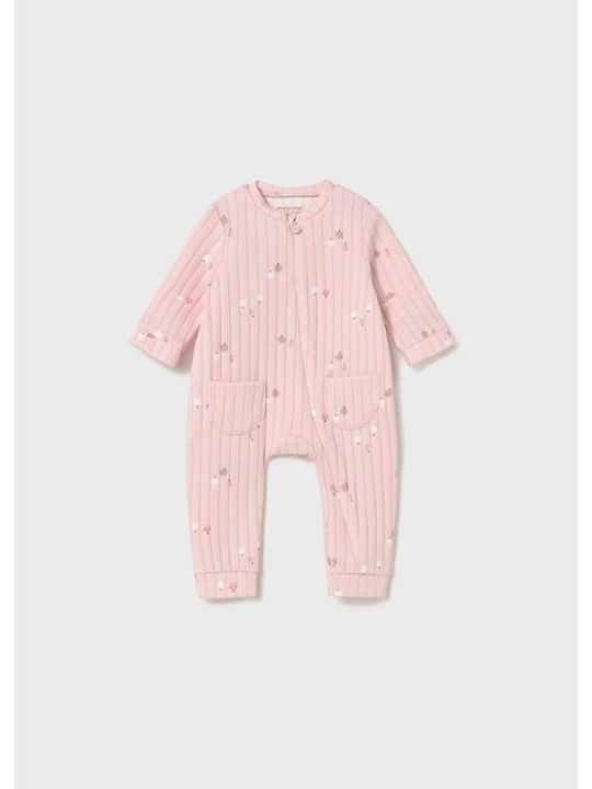 Mayoral Baby Bodysuit Long-Sleeved Baby Pink