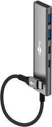 Goobay USB Hub 4 Θυρών (USB-C / USB-A) 76563 Goobay USB Hub 4 Θυρών (USB-C / USB-A) 76563