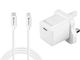 Sandberg Φορτιστής με Θύρα USB-C και Καλώδιο USB-C - Lightning 20W Λευκός (441-64 UK)