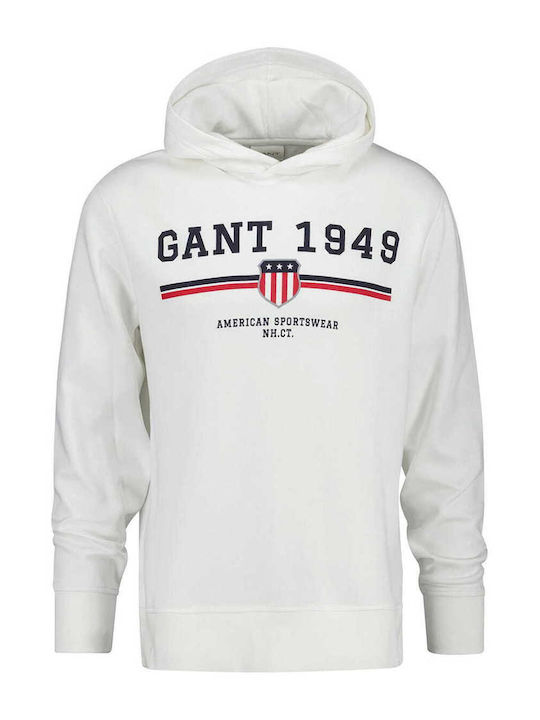 Gant Sweatshirt mit Kapuze White