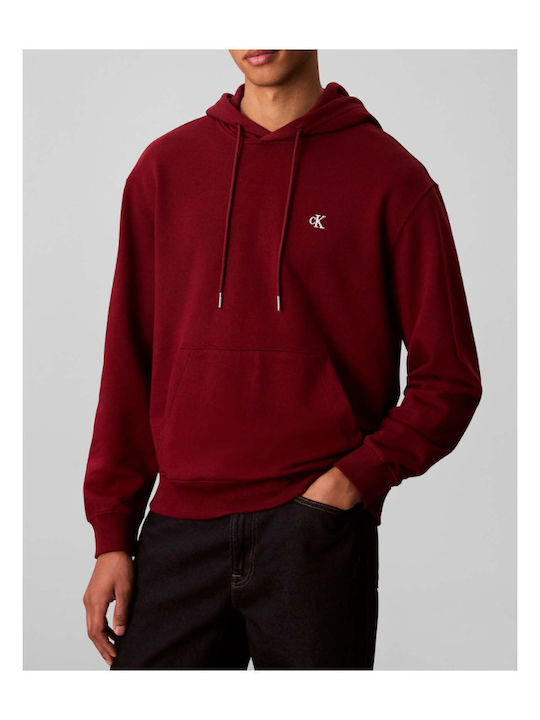 Calvin Klein Sweatshirt with Hood Red