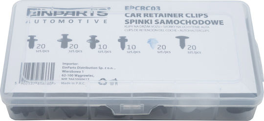 Set Automotive Clips Clamps Pins 100 Pieces Installation Tools