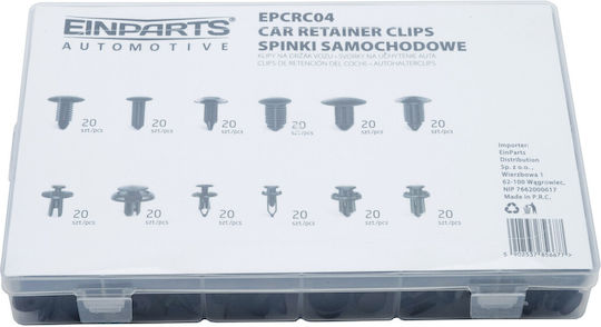Set Clipsuri Din Plastic Pentru Mașină Cleme Și Știfturi 625 Bucăți Unelte De Instalare