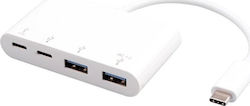 eSTUFF USB Hub 4 Θυρών (USB-C) ES625002 eSTUFF USB Hub 4 Θυρών (USB-C) ES625002