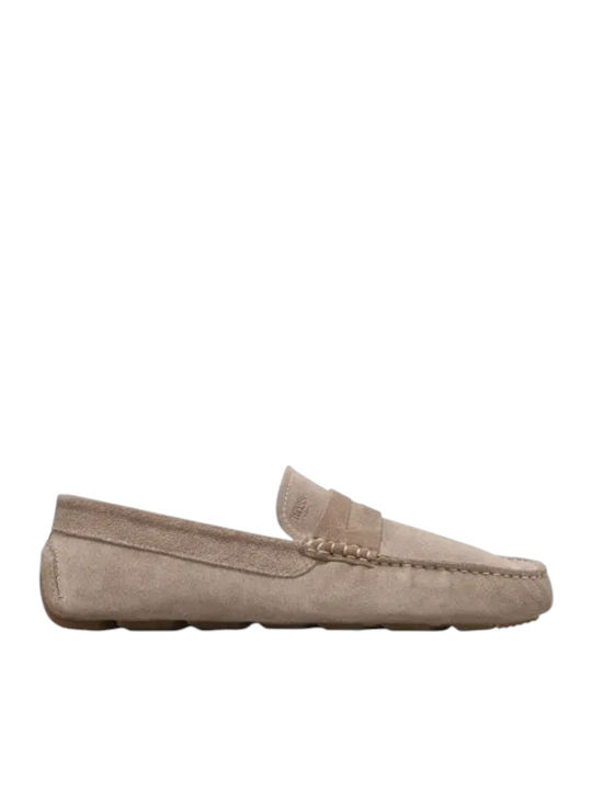 Boss Shoes Δερμάτινα Ανδρικά Μοκασίνια σε Μπεζ ...