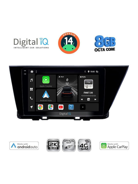 Digital IQ Car Audio System for Kia Niro 2017-2021 (Bluetooth/USB/WiFi/GPS/Apple-Carplay/Android-Auto) with Touch Screen 9"